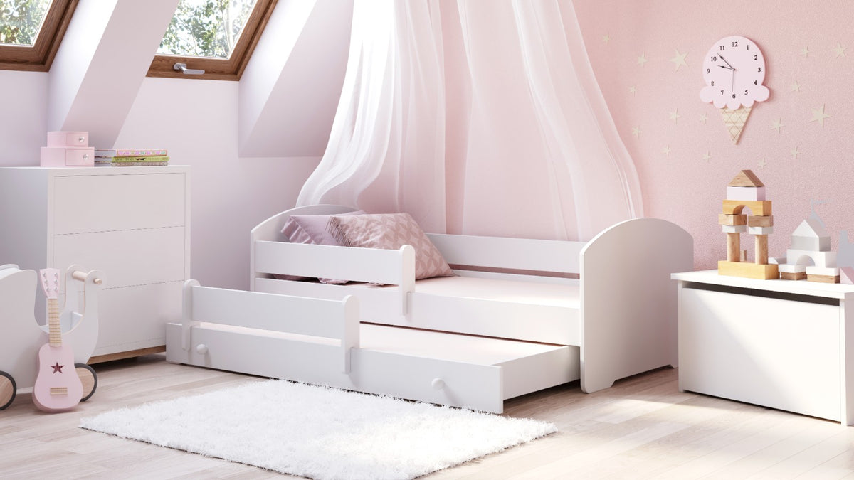 Double bed LUK 160x80 white