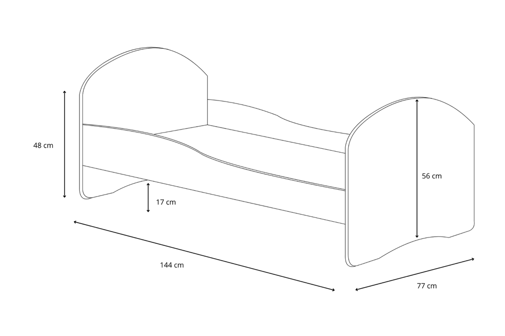 Single bed Luk 140x70