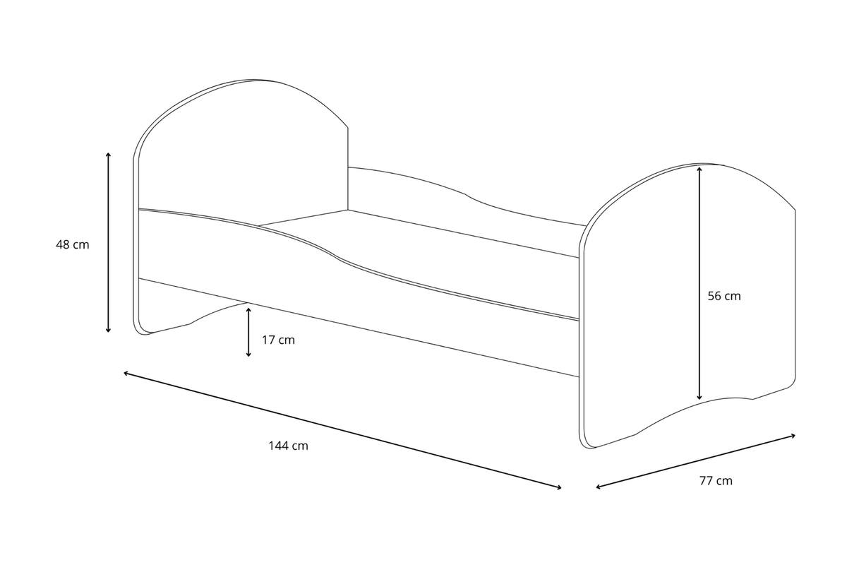 Single bed Luk 140x70