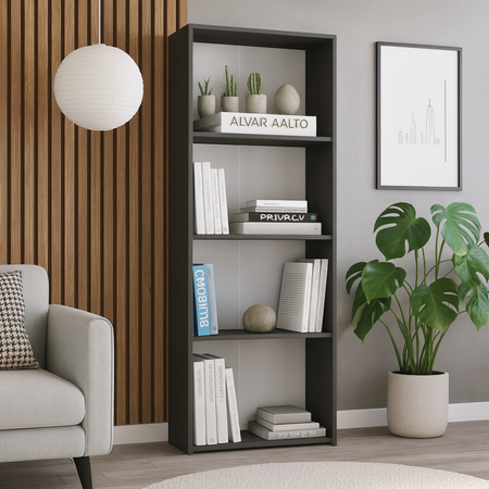 Shelving unit LONI 160x60 cm - colour Grey