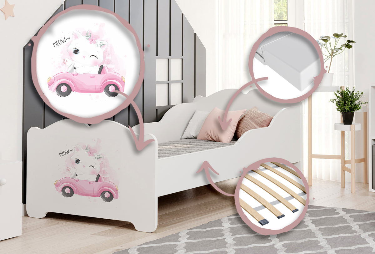 Child's bed ANNA with mattress 160x80 Cat