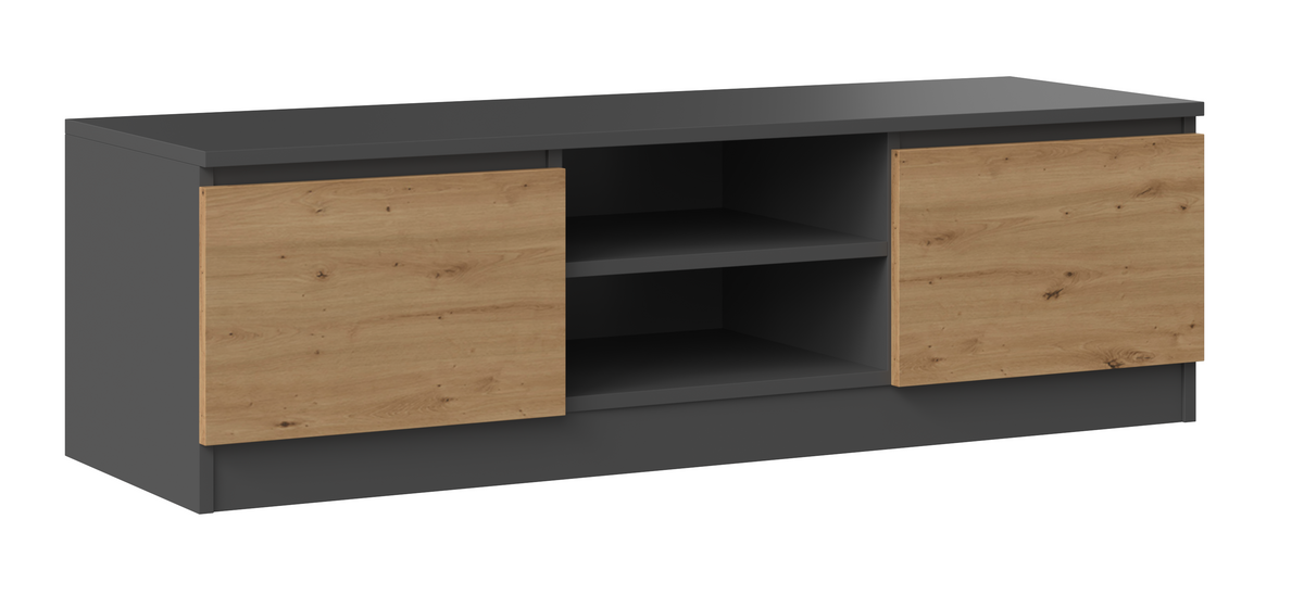 TV-szekrény Malwa 120 antracit artisan tölgy