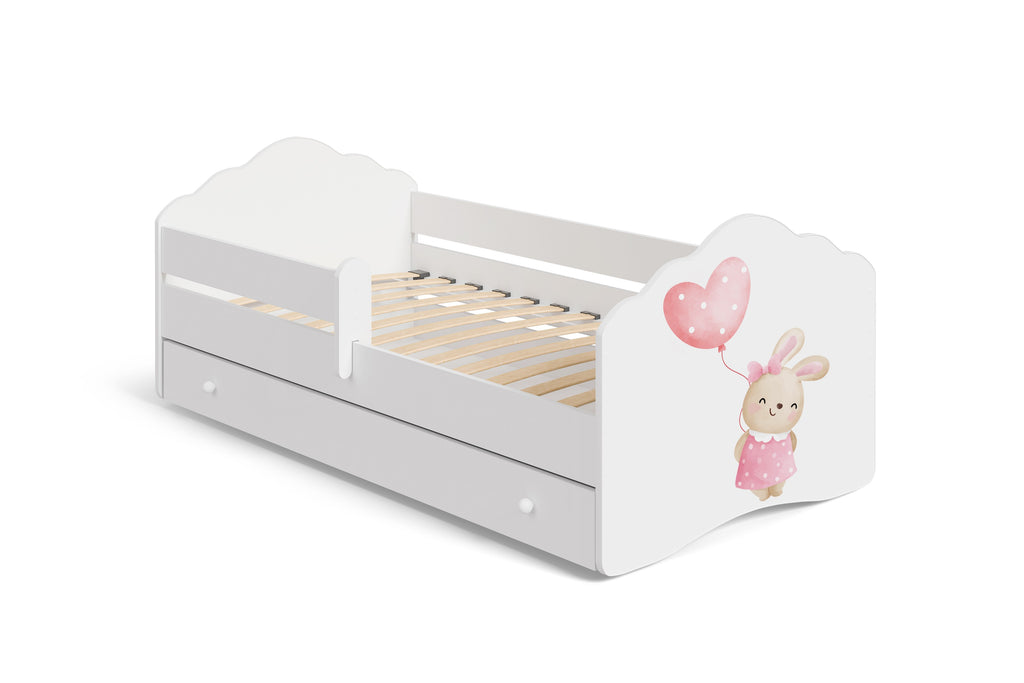 FALA gyerekágy 160x80 Bunny mintával, fiókkal