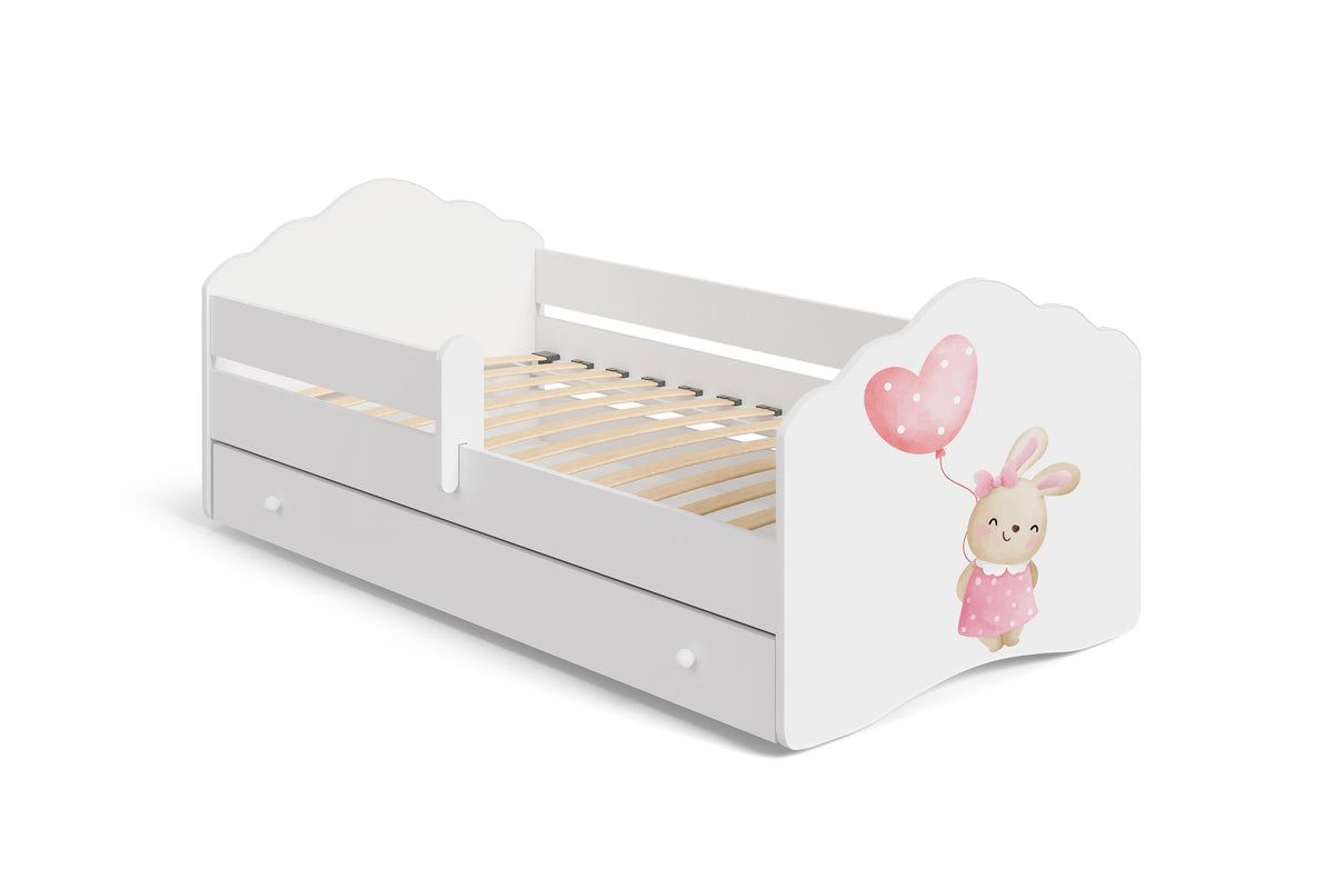 FALA gyerekágy 160x80 Bunny mintával, fiókkal