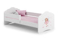 FALA children's bed 140x70 with railing - Girl with wings