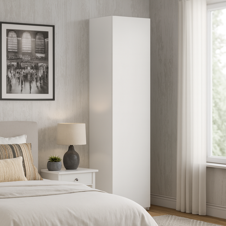 Solid bookcase LONI 160x40 cm - colour White