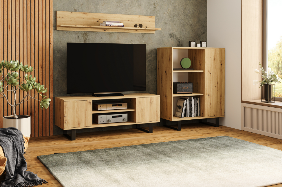 Shelf 100 cm - artisan oak
