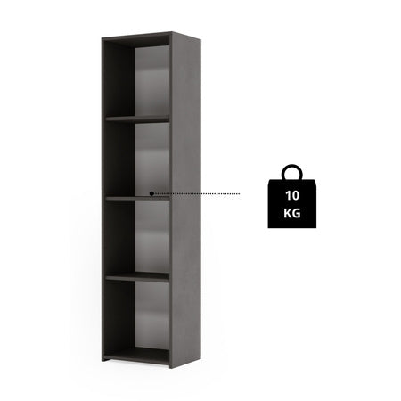 Shelving unit LONI 160x40 cm - colour Grey