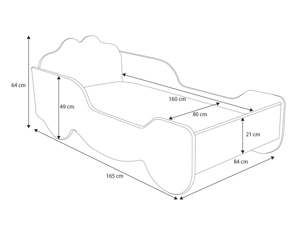 Children's bed Kareta 160x80