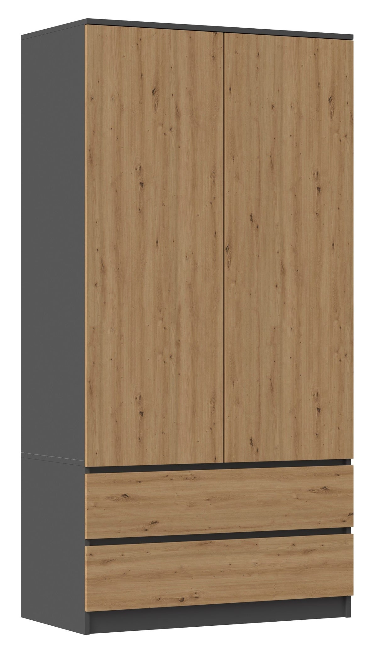Szekrény Malwa SS-90 antracit artisan tölgy