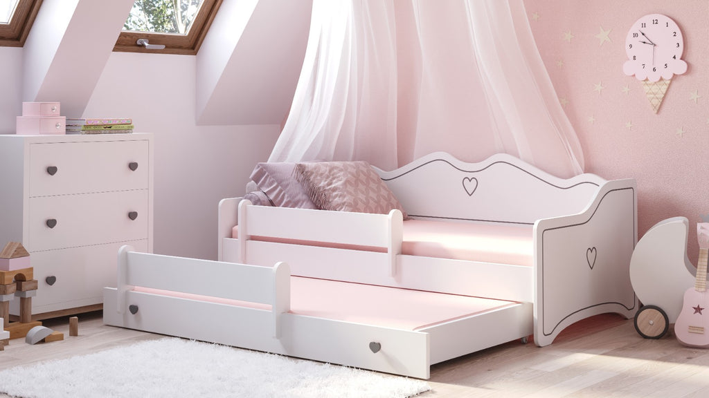 Emma II double bed 160x80 grey
