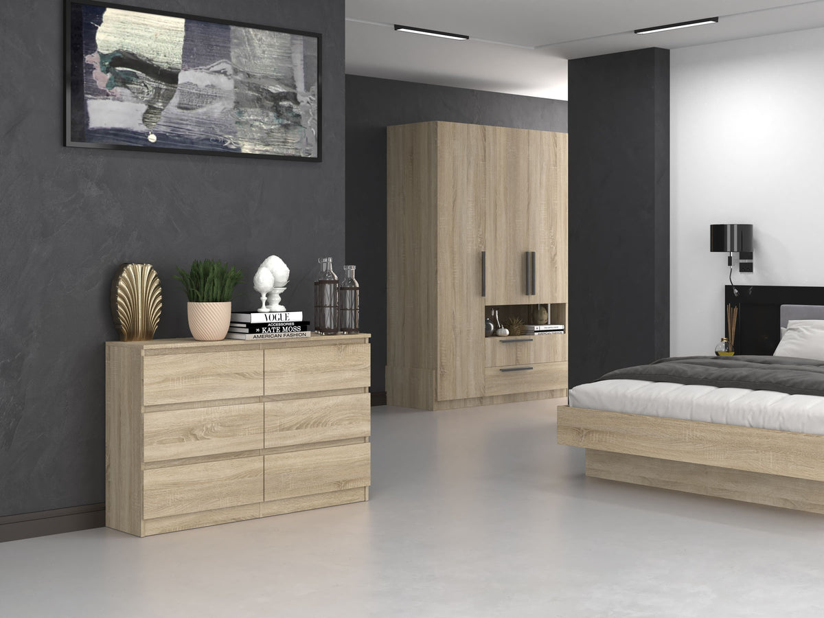 Komód Malwa M6/120 sonoma tölgy