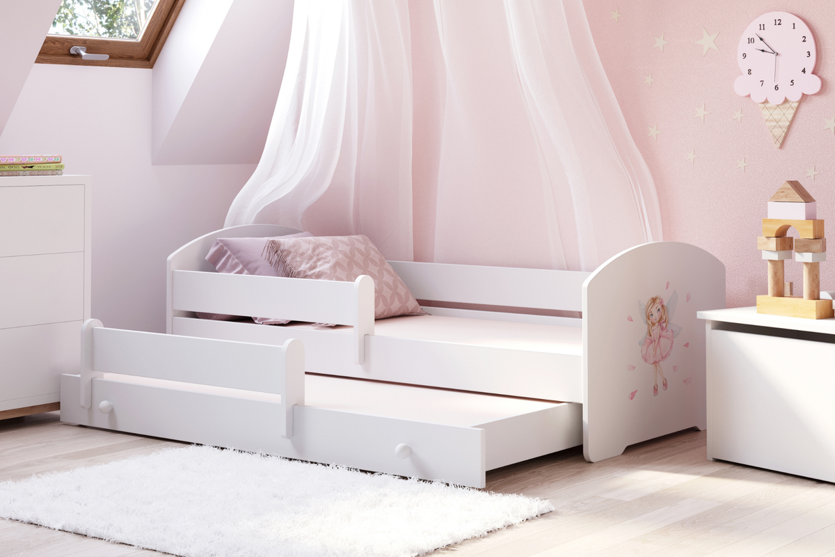 Double bed Luk 160x80 - Girl with wings