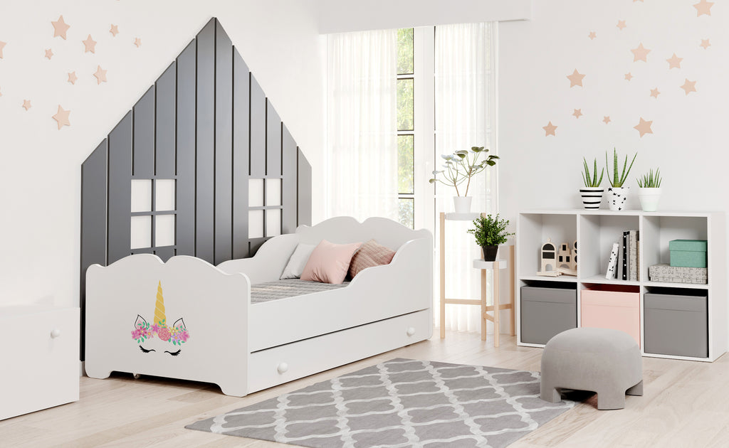 ANNA children's bed with drawer 160x80 Unicorn horn