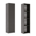 Solid bookcase LONI 160x40 cm - colour Grey