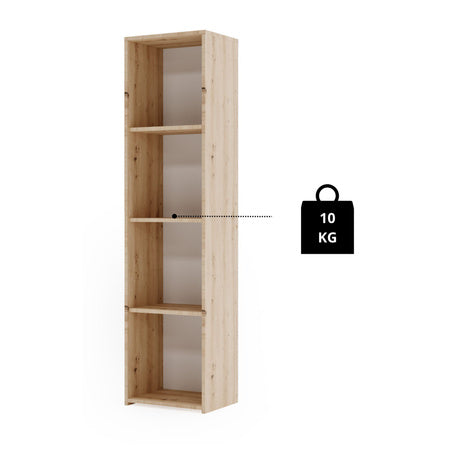 Shelving unit LONI 160x40 cm - colour Artisan oak