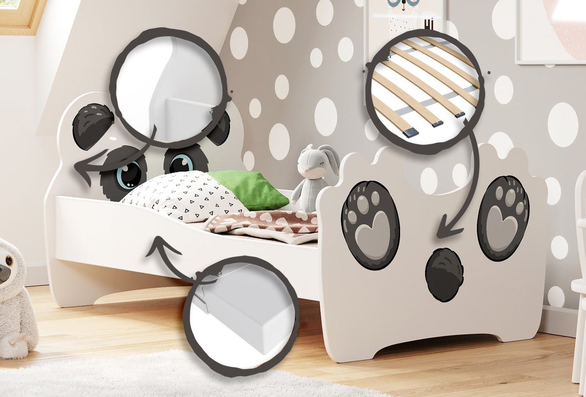 Panda children's bed 160x80