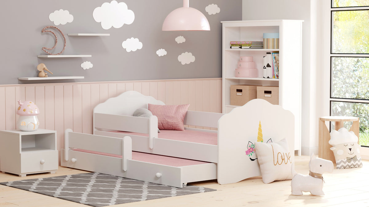 Wave double bed 160x80 - Unicorn horn