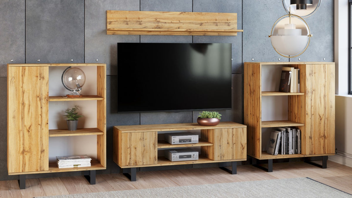 RTV Focus 155 cm - loft style oak craft
