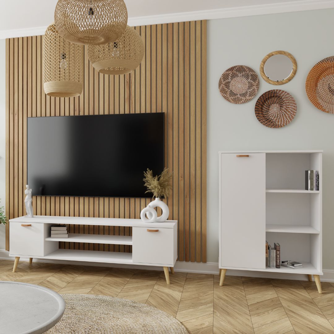 Fondi white living room dresser