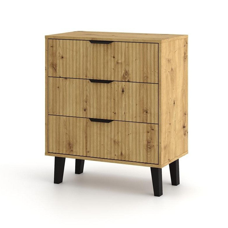 Komód Scandi 3S SLIM artisan tölgy