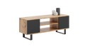Focus RTV cabinet 135 cm - loft oak craft/black