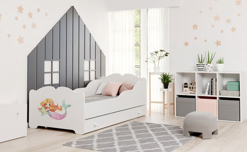 ANNA children's bed with drawer 160x80 Little Mermaid
