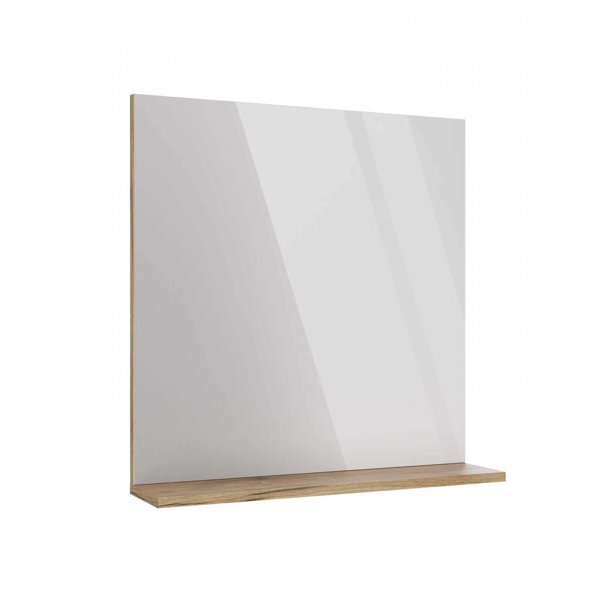 Fürdőszobai tükör polccal TIGO 60x61,5 cm Evoke tölgy