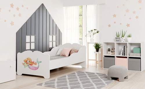 ANNA children's bed with mattress 160x80 Mermaid