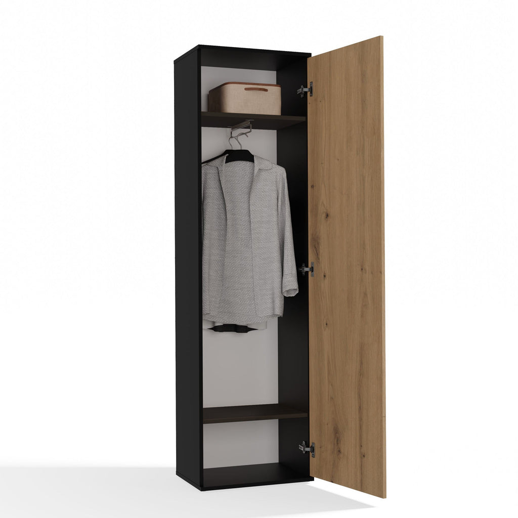 Szekrény DUO antracit artisan tölgy