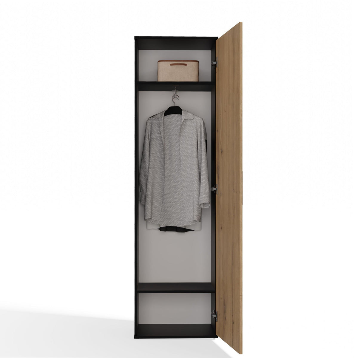 Szekrény DUO antracit artisan tölgy