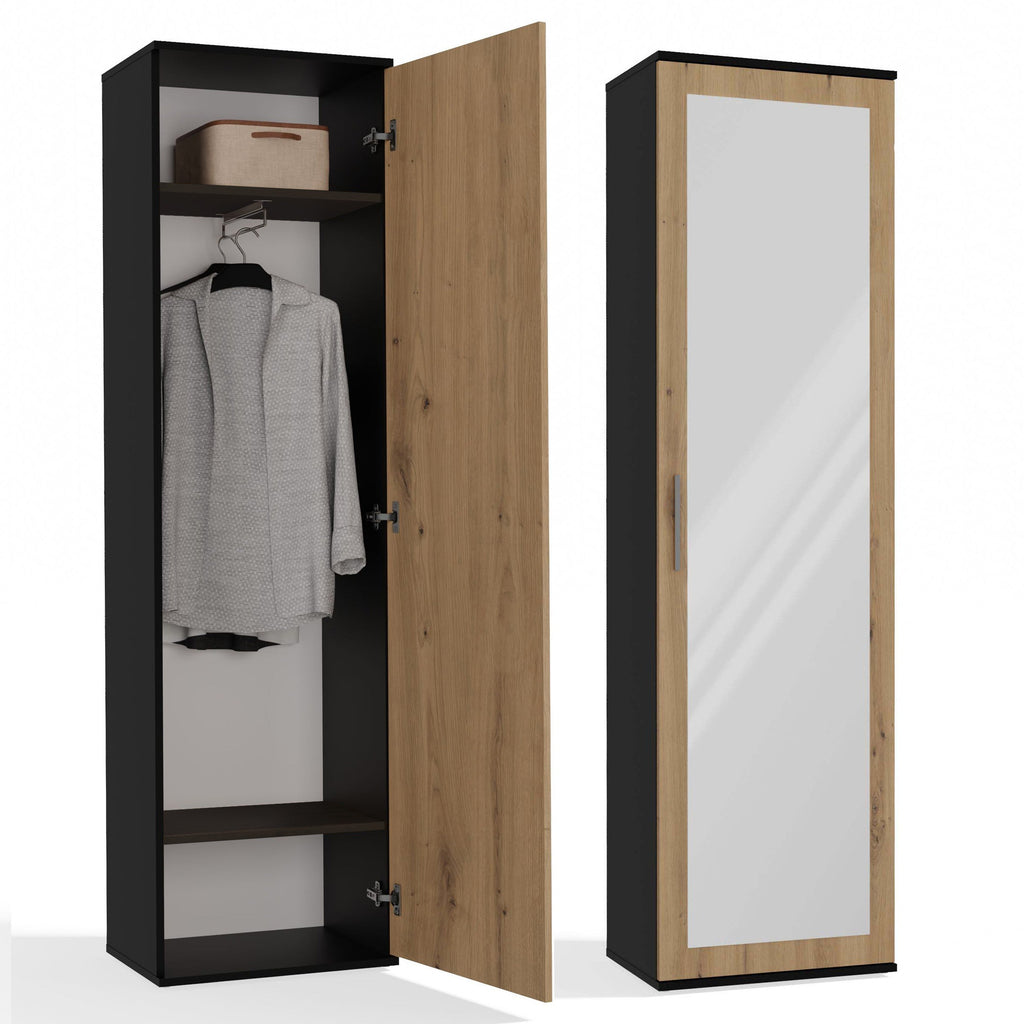 Szekrény DUO antracit artisan tölgy