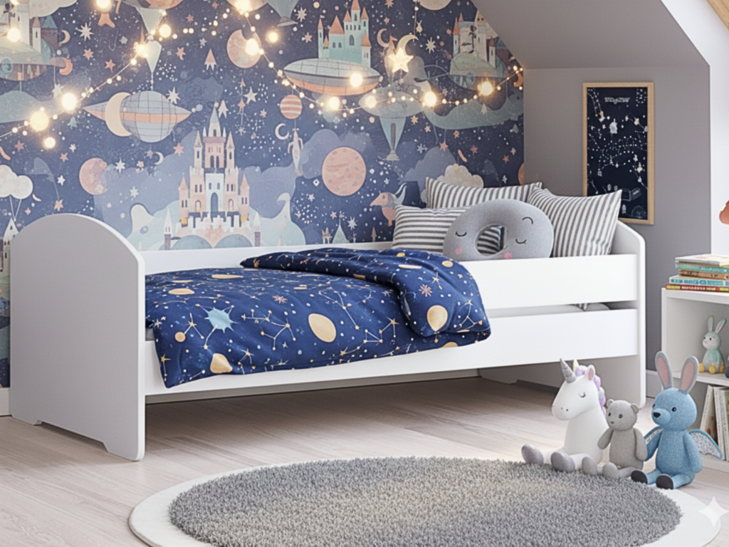 Single bed Luk 140x70 with railing