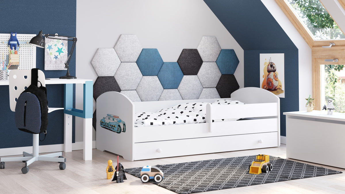 Children's bed Luk 140x70 with drawer - Police