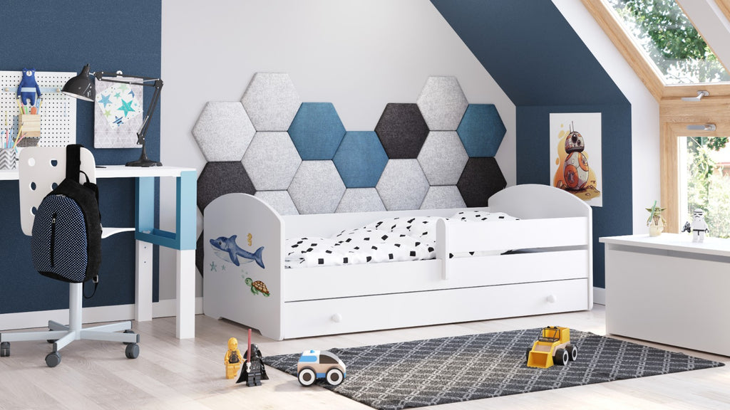 LUK children's bed 160x80 with drawer - Shark
