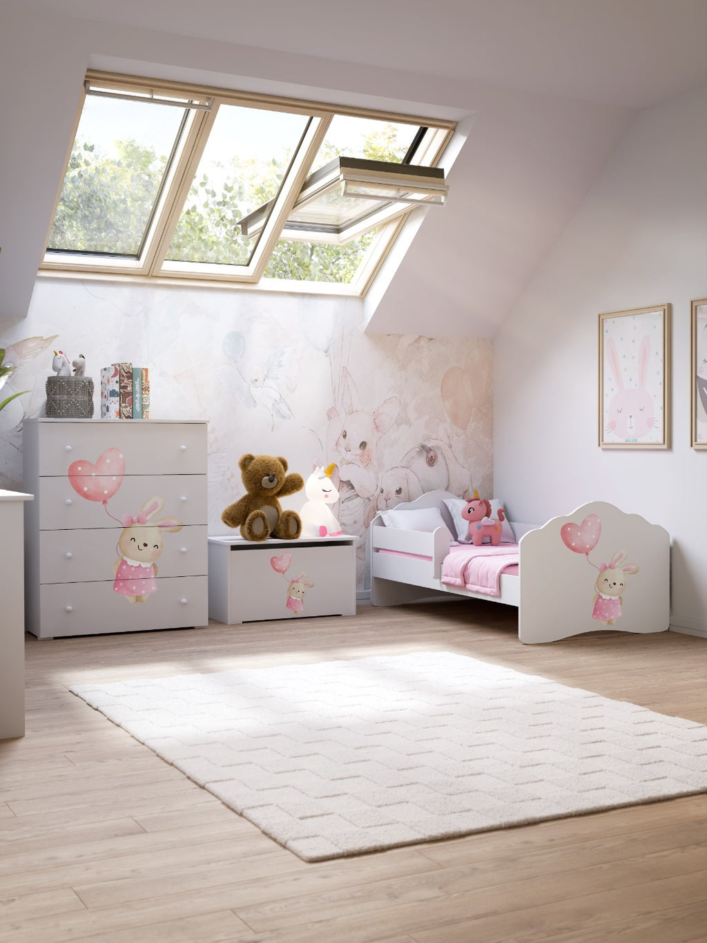 FALA gyerekágy 160x80 Bunny mintával
