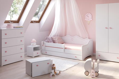 Emma children's bed 140x70 pink