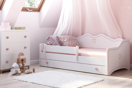Emma children's bed 140x70 pink