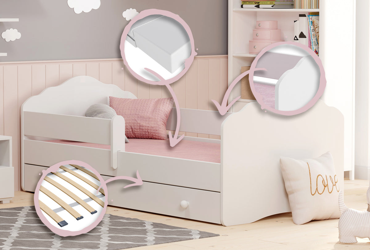 Single bed Fala 160x80 with drawer
