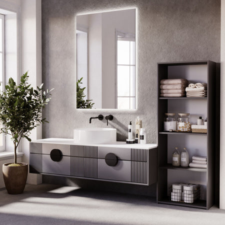 Shelving unit LONI 160x60 cm - colour Grey