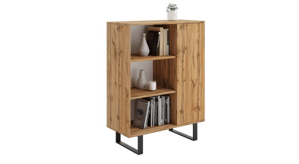 Fondi bookcase - metal legs