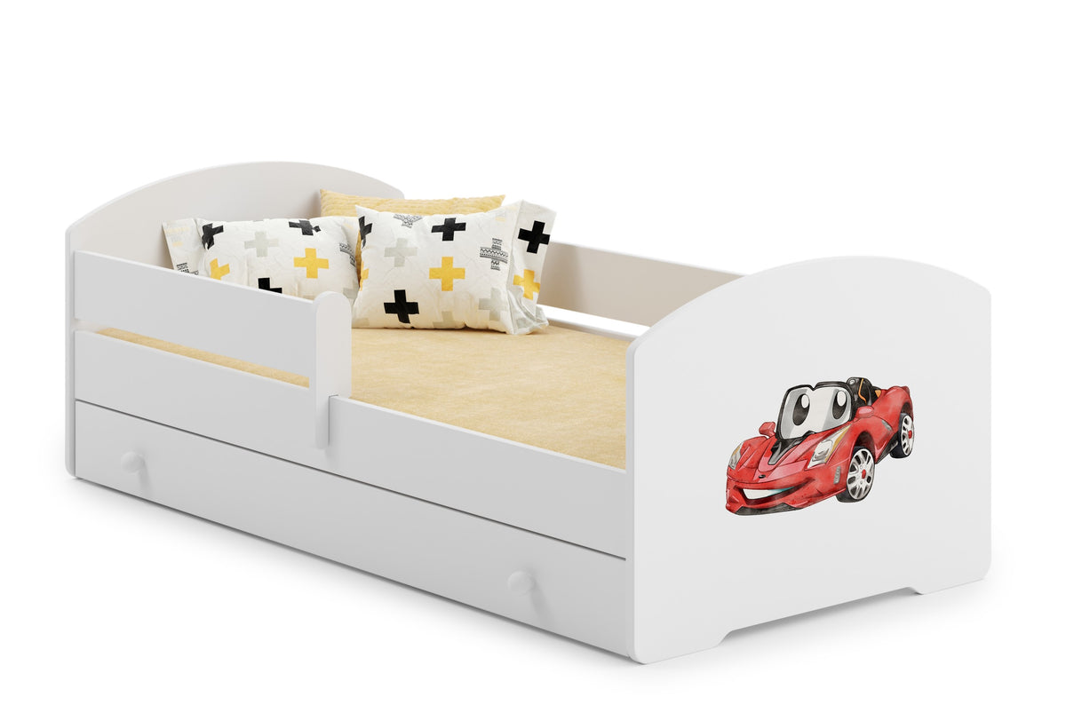 Children's bed Luk 160x80 with drawer - Racing car