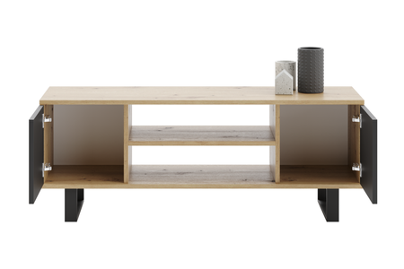 Focus RTV cabinet 135 cm - loft Oak artisan black