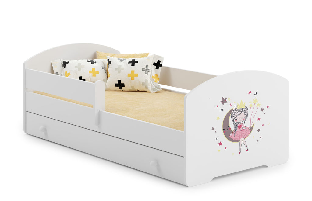 Children's bed 140x70 with drawer - Sleeping princess