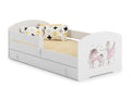 Children's bed Luk 140x70 with drawer - Girl with unicorn