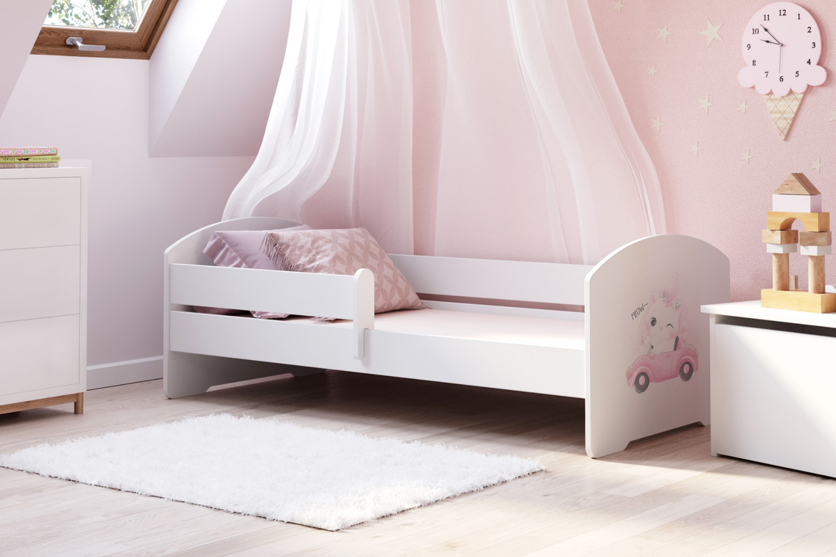 LUK children's bed 140x70 with railings - KOT