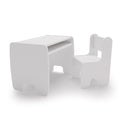 Children's table + chair set - white