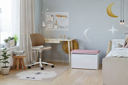 Daria toy box - pink panel