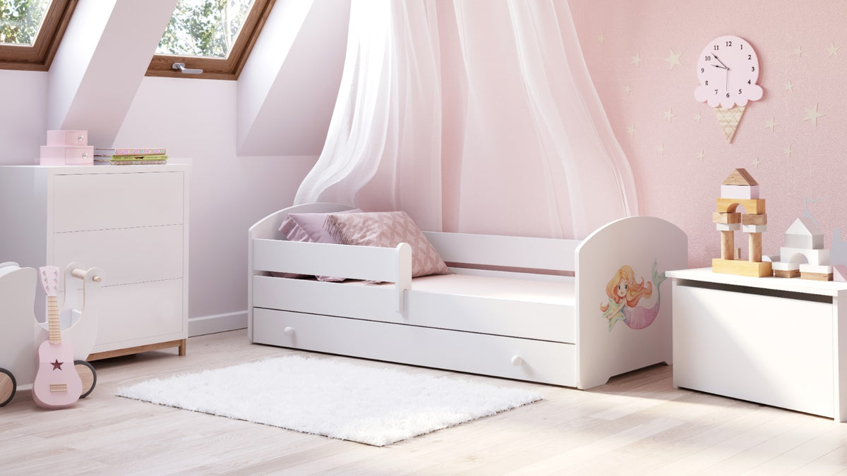 Children's bed LUK 160x80 with drawer - Mermaid