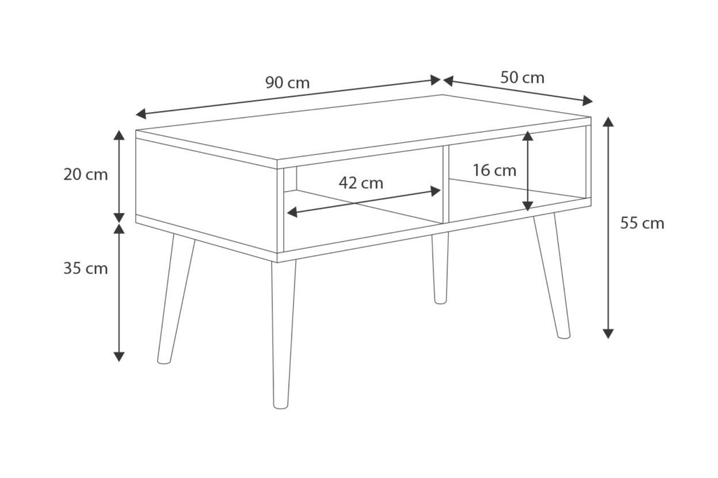 Coffee table Sandi white